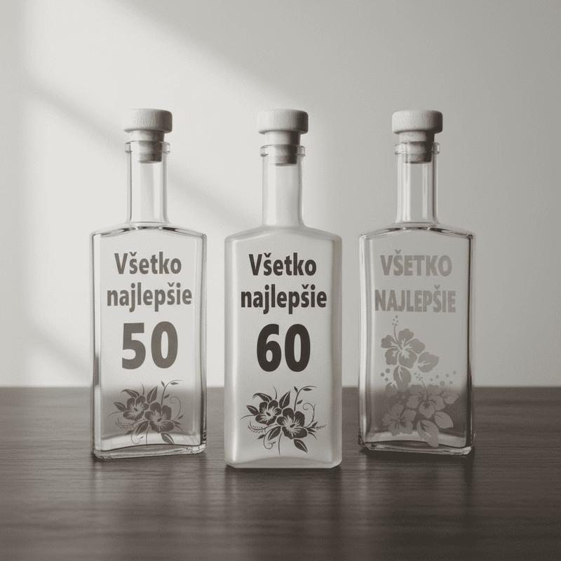 Gravírované darčekové fľaše